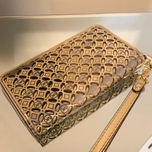 Michael Kors Gold Wristlet